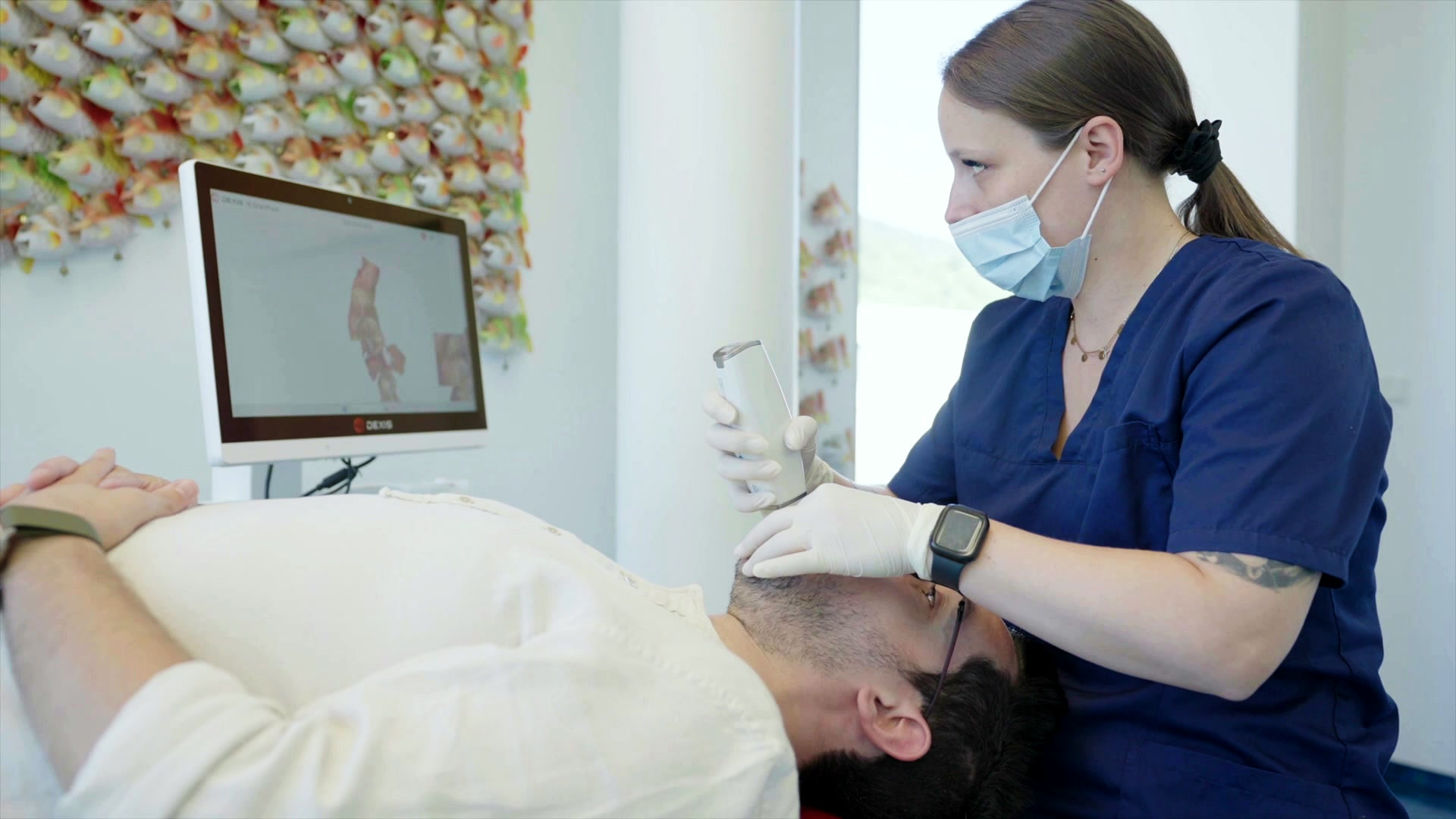 Digitaler 3D-Scan der Zähne in der Praxis Ohlhäuser